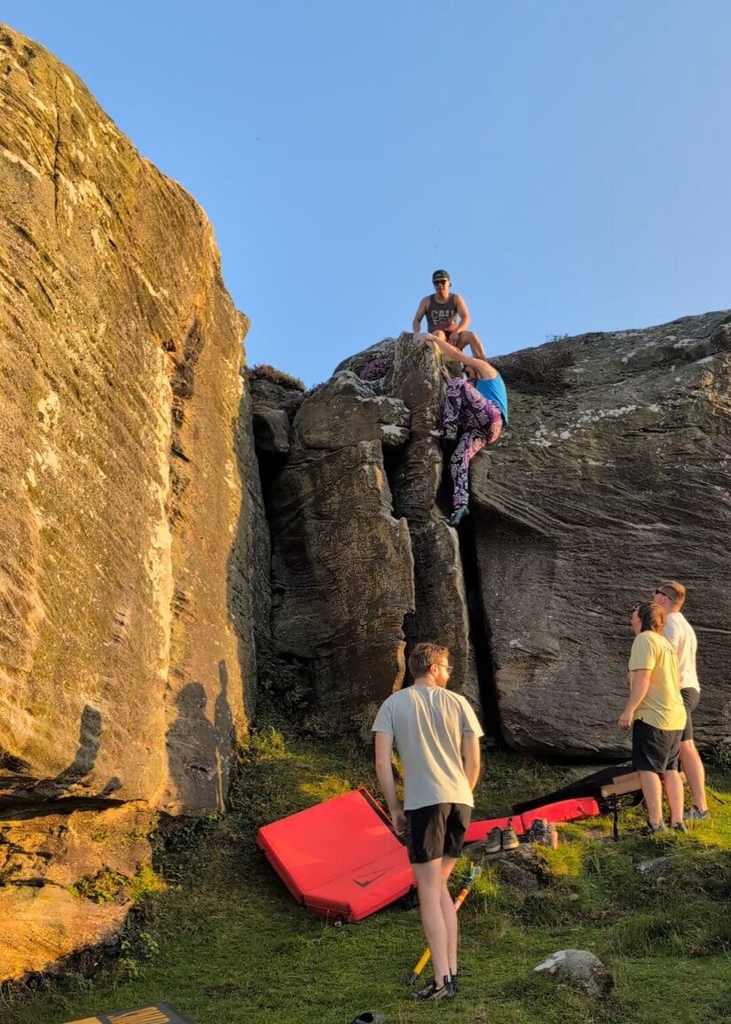 Rock climbing adventure representing outdoor activities